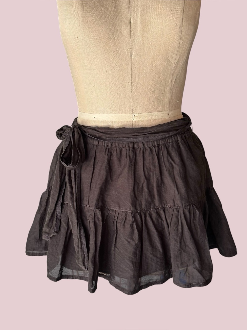 Vintage Y2K Abercrombie & Fitch Cotton Silk Mini Skirt